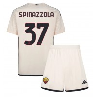 AS Roma Leonardo Spinazzola #37 Vonkajší Detský futbalový dres 2023-24 Krátky Rukáv (+ trenírky)